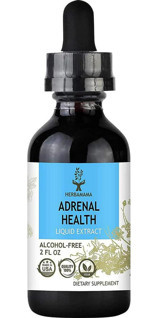 Adrenal Health Liquid Extract 2 fl oz | All-Natural Adrenal Supplement | Herbal Formula | Cortisol Manager with Ashwagandha and Rhodiola Rosea | Anxiety and Stress Relief | Mood Booster
