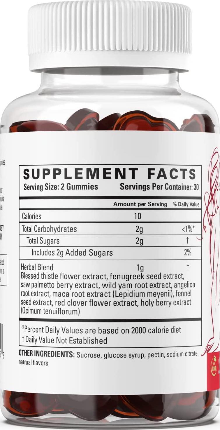 Advanced Breast Gummies, Natural Curves Breast Firming and Lifting