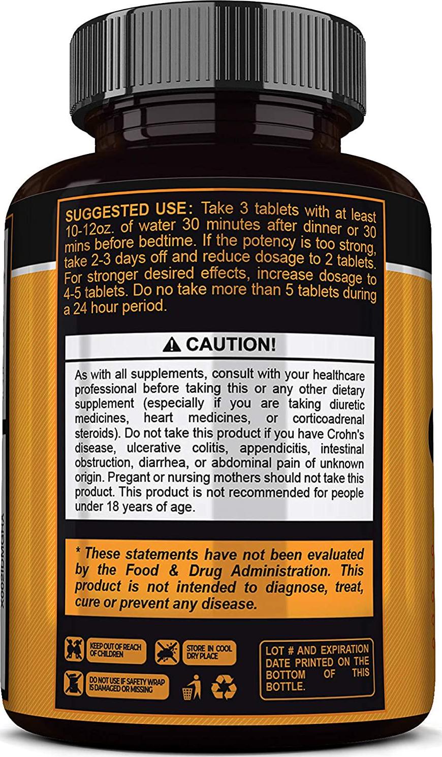 Advanced Colon Cleanse for Regularity, Weight Loss, Full Body Detox, Bloating and Complexion 90 Tablets