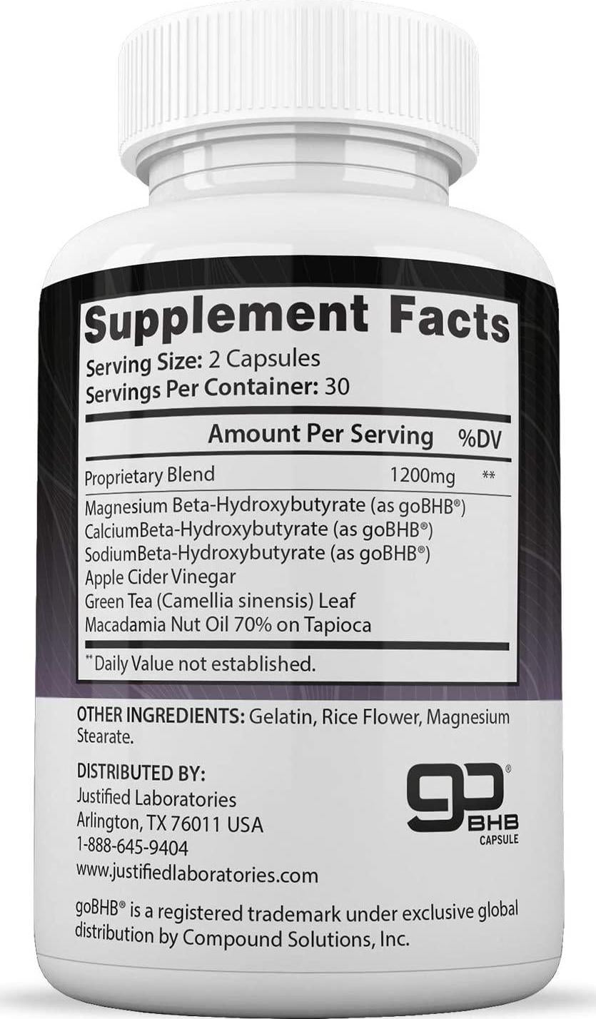 Advanced Keto 1500 Max 1200MG Pills Includes Apple Cider Vinegar goBHB Exogenous Ketones Advanced Ketogenic Supplement Ketosis Support for Men Women 60 Capsules