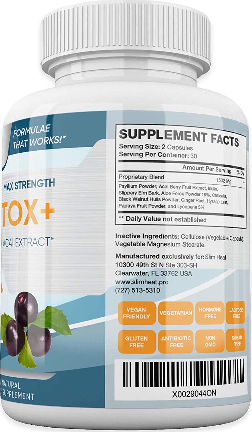 Advanced Keto Colon Cleanser and Detox for Weight Loss - Aids Healthy Colon Function and Eliminate Toxins - Pure Ketogenic Colon Detox Pills with Acai Berry Extract for Men and Women - 60 Capsules