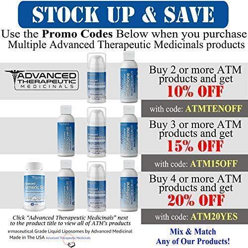 Advanced Liposomal Glutathione Supplement | 4 oz 500mg | Organic Nano Glutathione Liposomal Liquid | L-Glutathione Reduced Liposomes by Advanced Therapeutic Medicinals - No Soy, Non GMO, Vegan, USA