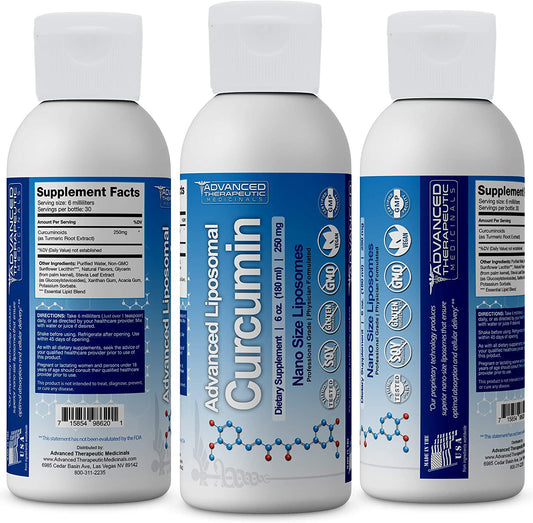 Advanced Liposomal Turmeric Curcumin 6 oz - Best Tumeric Supplements