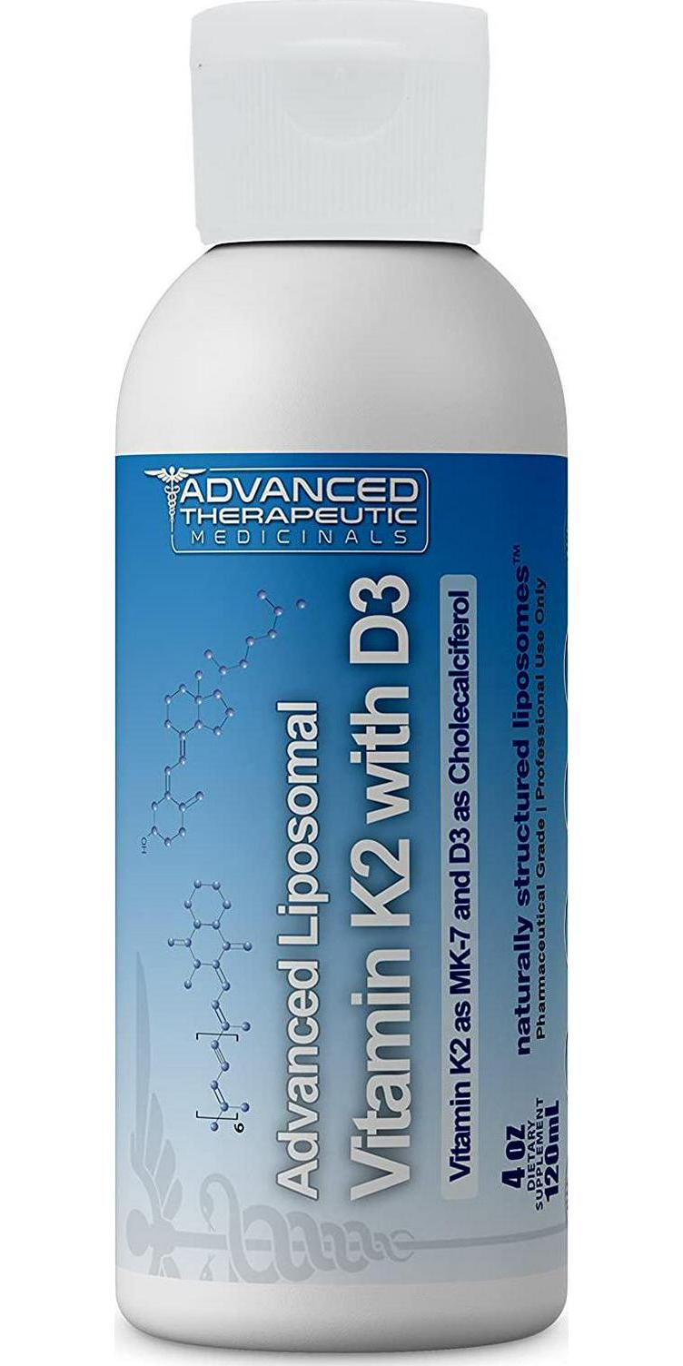 Advanced Liposomal Vitamin D3 K2 - Pharmaceutical Grade Liposome Liquid Vitamin D with Vitamin K2 as MK7 - 4 oz. of No Soy, Non GMO, Vegan K2 D3