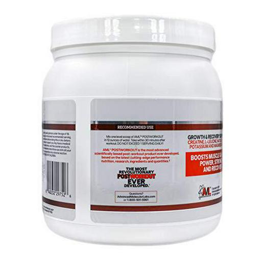 Advanced Molecular Labs - Postworkout Powder, Lean Muscle Growth, Recovery Enhancer, Muscle Building Post Workout Recovery Drink for Women and Men, Watermelon, 12.3 oz