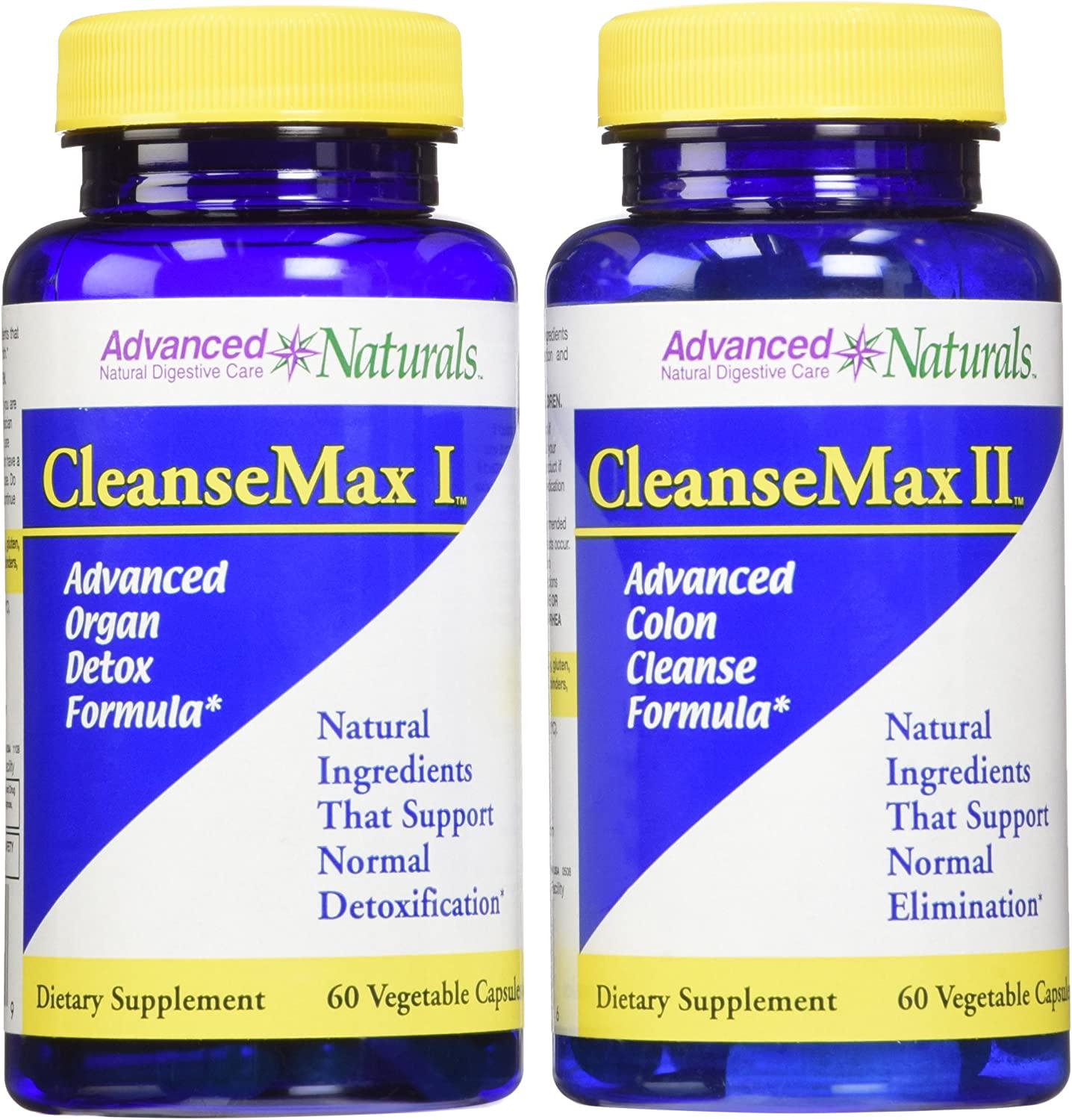 Advanced Naturals Cleansemax 2-Part Kit Blue and White 60 Count (Pack of 2) 120 Count