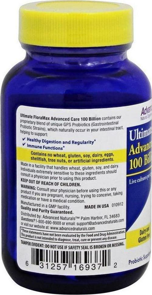Advanced Naturals Ultimate Floramax Advanced Care 100 Billion Caps, 30 Count
