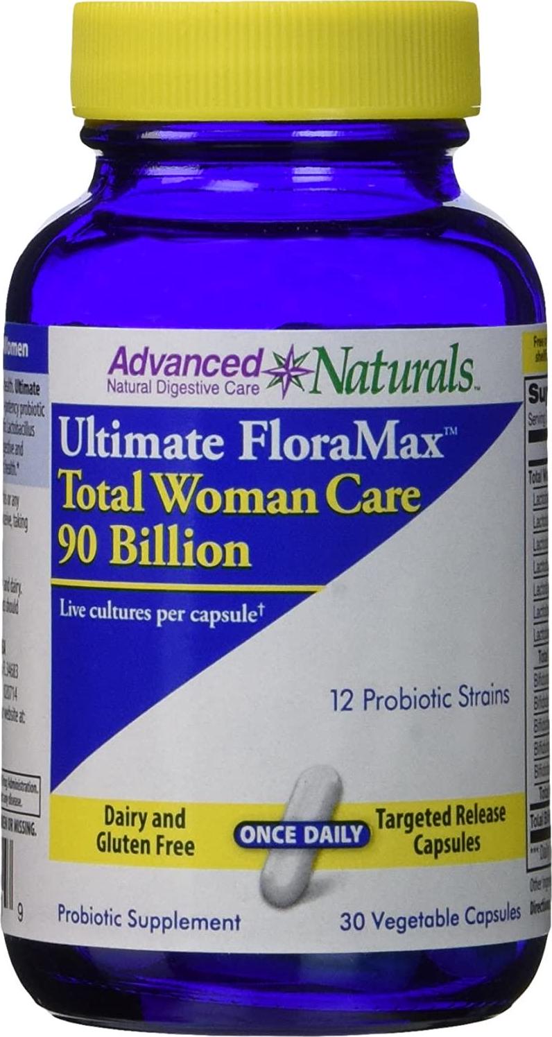 Advanced Naturals Ultimate Floramax Total Woman Care 90 Billion Caps, 30 Count