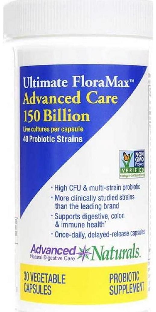 Advanced Naturals Ultimate Floramax 150 Billion Caps, 30 Count