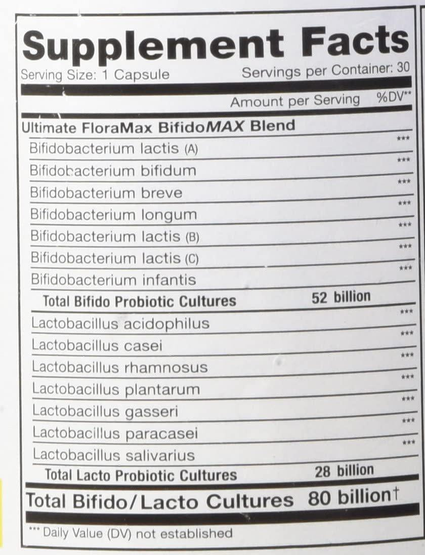 Advanced Naturals Ultimate Floramax Critical Colon 80 Billion Caps, 30 Count