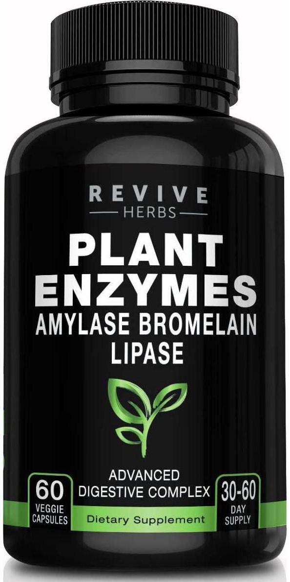 Advanced Plant Based Digestive Enzymes - Aspergillopepsin, Amylase, Bromelain, Lipase, Protease, Papain and More - Supports Gastrointestinal and Immune Health and Overall Digestion
