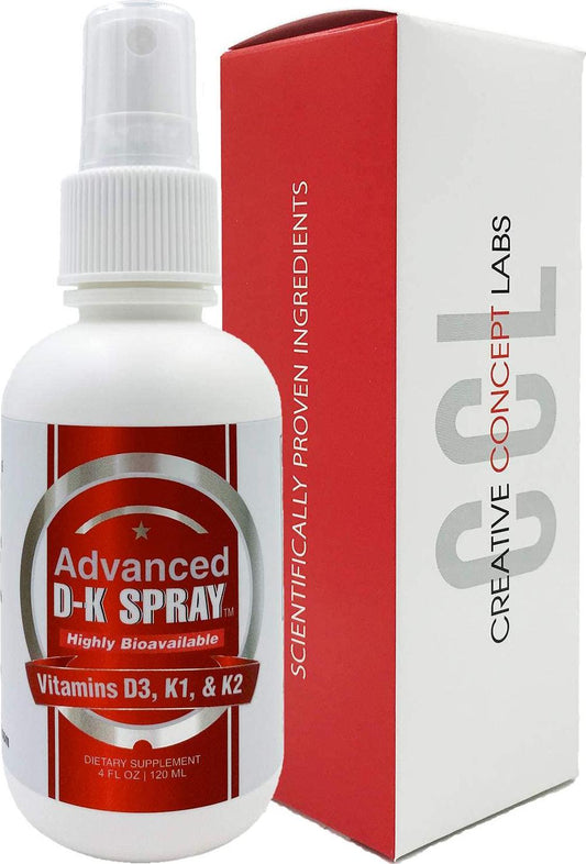 Advanced Vitamin D3 and K2 Spray-Most Effective Delivery with Nano Technology Provides Instant Absorption. More Effective Than Pills, Powders, and Capsules. (4 oz)