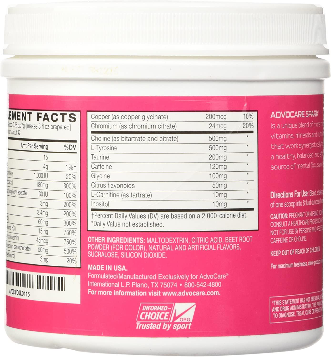 AdvoCare Spark Canister (Fruit Punch), 10.5 Ounce