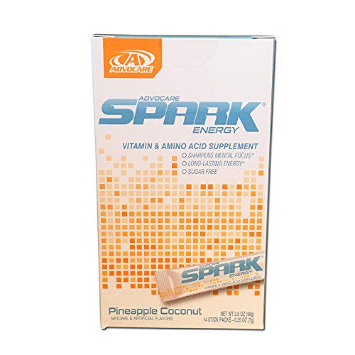 AdvoCare Spark Energy Drink Pineapple Coconut 14 servings