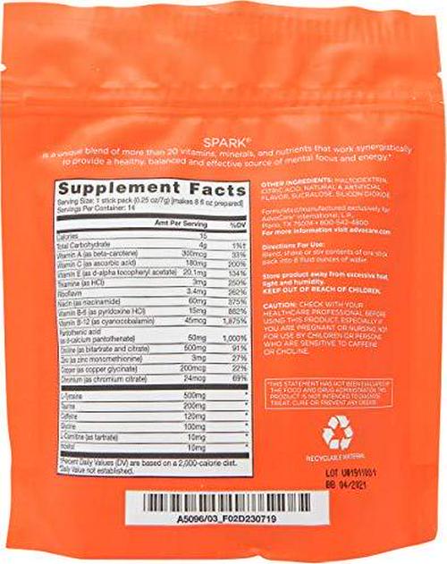 Advocare Mango Strawberry Spark sticks packs