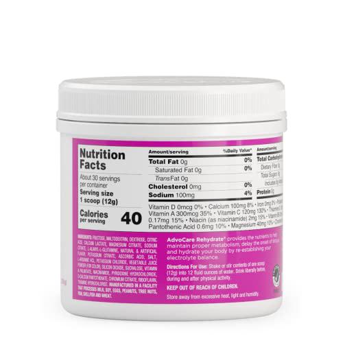 Advocare Rehydrate Electrolyte Replacement Drink Mix Fruit Punch 12.7 oz