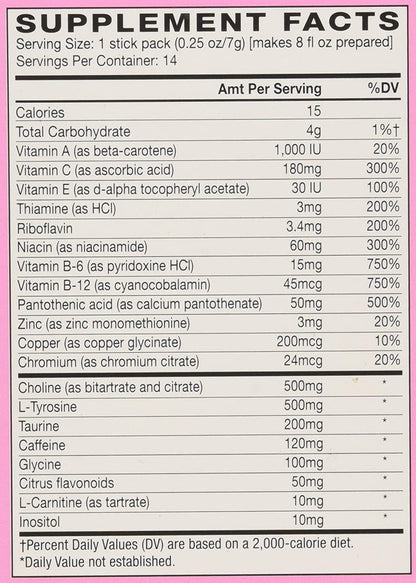 Advocare Spark Energy Pink Lemonade, Vitamin and Amino Acid S Advocare Spark Energy Pink Lemonade, vitamin and amino acid supplement, 14 single serve stick packs - 0.25oz each stickupplement, 14 Single Serve Stick Packs - 0.25oz Each Stick