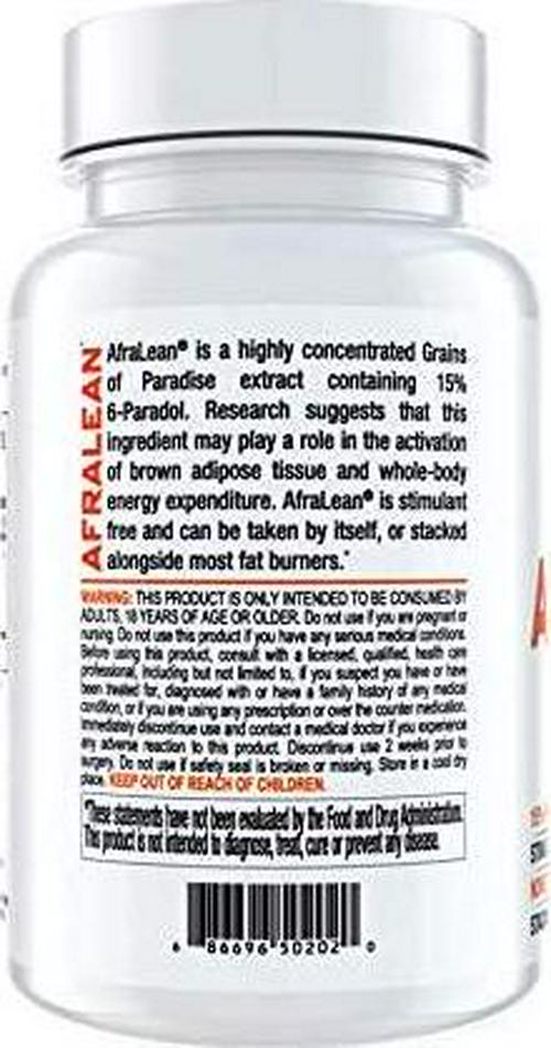 AfraLean - Aframomum Melegueta Seed Extract - 30mg -60s