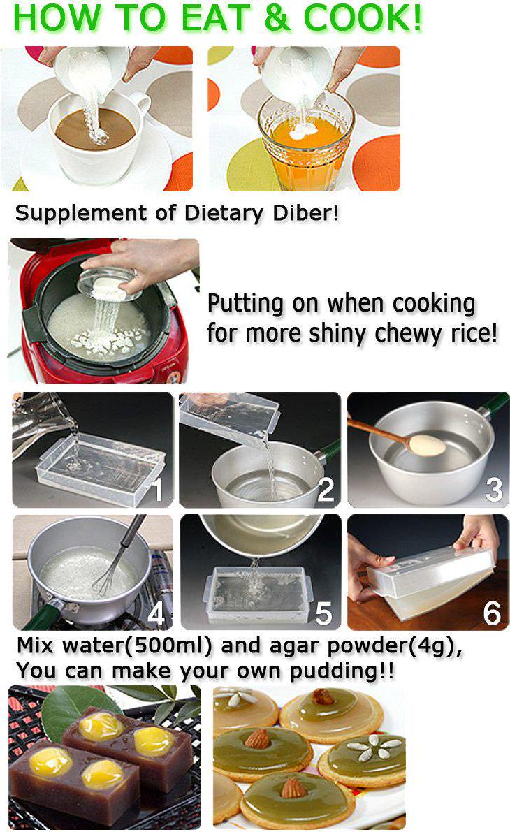 Agar Powder 100g(3.53oz) Vegetable Gelatin Dietary Fiber