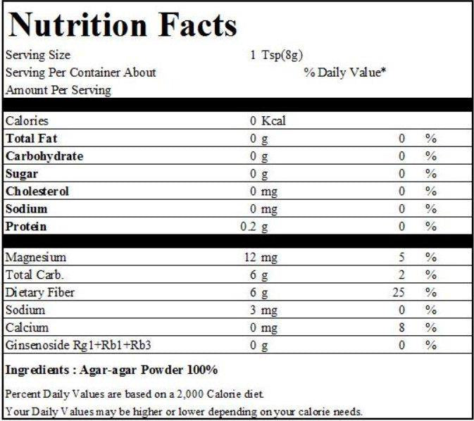 Agar Powder 100g(3.53oz) Vegetable Gelatin Dietary Fiber