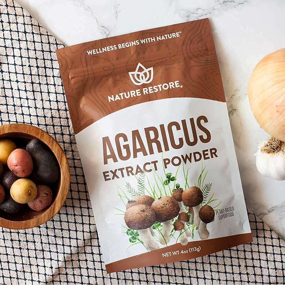 Agaricus Blazei Murill Extract Mushroom Powder, 4 Ounces, 40% Polysaccharides, Non GMO, Gluten Free