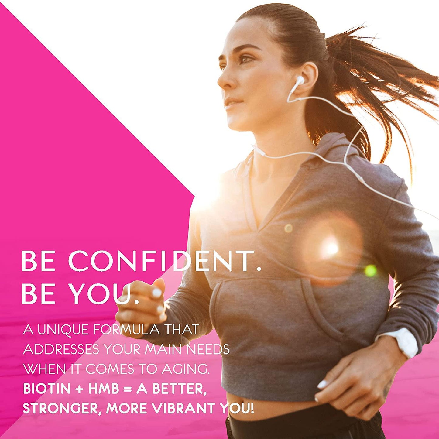 AgelessLX Anti Aging Supplement for Women - with HMB Collagen Enhancer Plus Vitamin D3 and K2, Horsetail and Biotin - Helps Build Lean Muscle, Strong Nails and Promotes Hair Growth