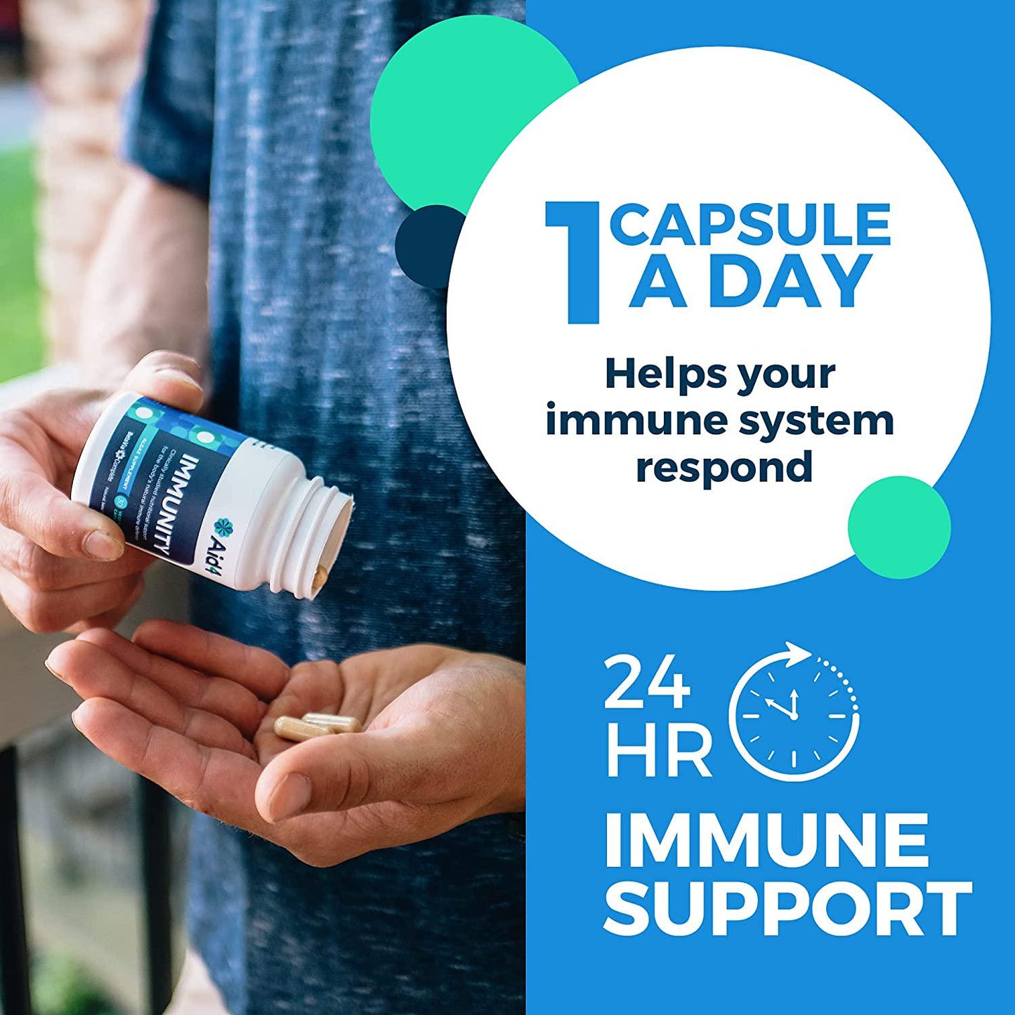 Aid4 Immunity | Superfood Immune Health Support from Algae (Beta 1,3-Glucan)