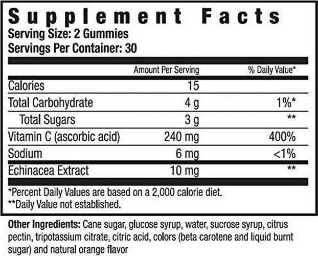 Air-Immune Gummies with Vitamin C and Echinacea, 60 Gummies, 30 Servigs
