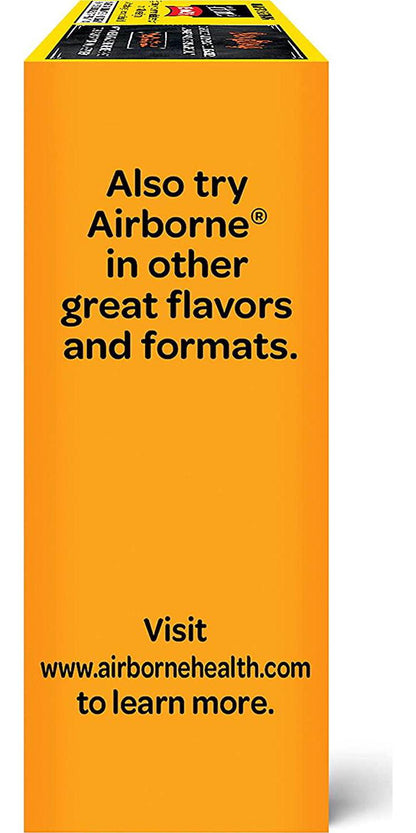 Airborne 750mg Vitamin C Plus Vitamin D and Zinc Effervescent Tablets, Immune Support Supplement with Powerful Antioxidants Vitamins A C D and E (27 Count), Zesty Orange Flavor, Fizzy Drink Tablets