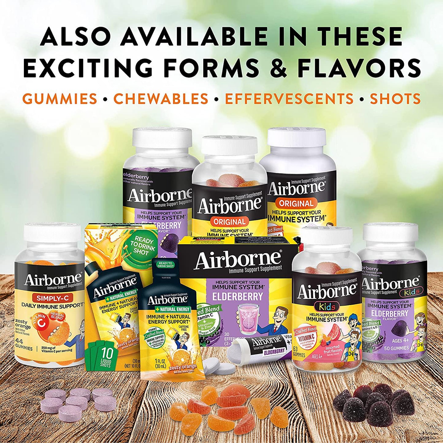 Airborne Very Berry Effervescent Tablets, 10 count - 1000mg of Vitamin C - Immune Support Supplement