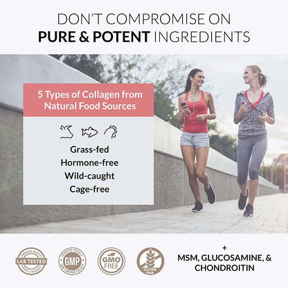 Alaya Multi Collagen Powder - Type I, II, III, V, X Hydrolyzed Collagen Peptides Protein Powder Supplement with MSM + GC (Chocolate)