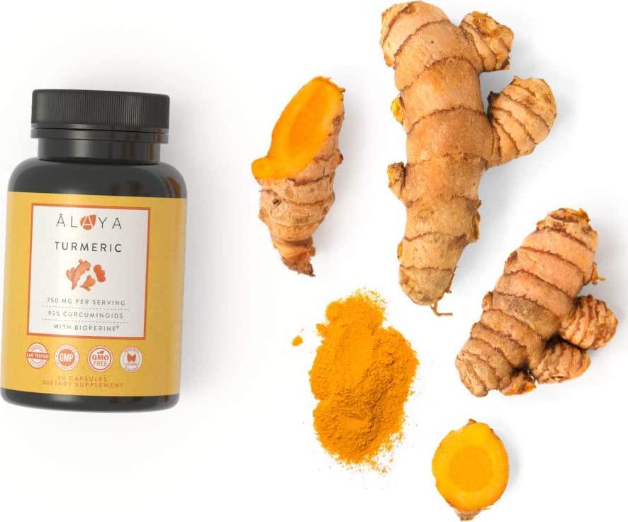 Alaya Naturals - Premium Turmeric Curcumin with Bioperine - 750 mg with 95% Standardized Curcuminoids Per Capsule - High Potency, Absorption, Availability - Non-GMO, Lab Tested
