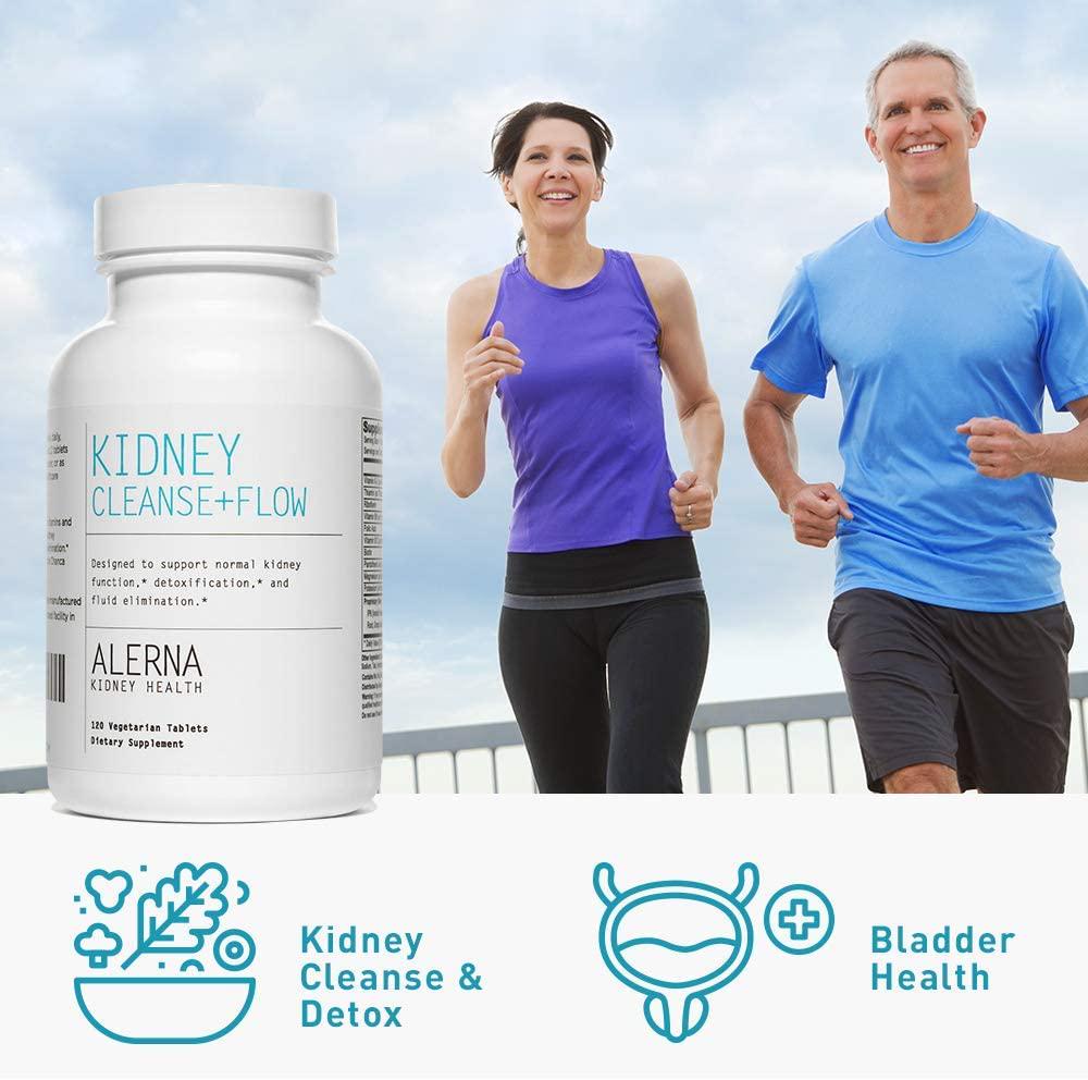 Alerna Kidney Health: Kidney Cleanse + Flow with Chanca Piedra aka Stone Breaker, IP6, Gravel Root to Support Normal Kidney Function - (3 Bottles)