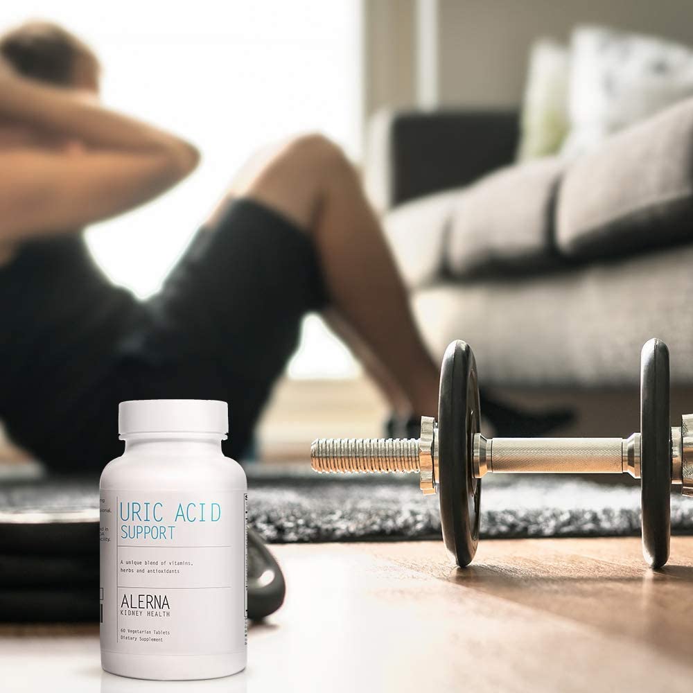 Alerna Kidney Health: Uric Acid Support with Tart Cherry , Celery Extract , Turmeric , Quercetin , and More to Support Normal Kidney Function - 3 Bottles