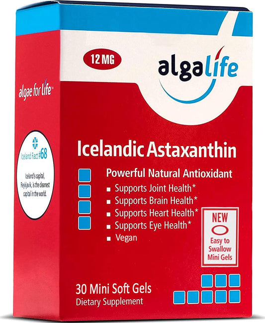 Algalife Astaxanthin Icelandic 12Mg, 30 Count