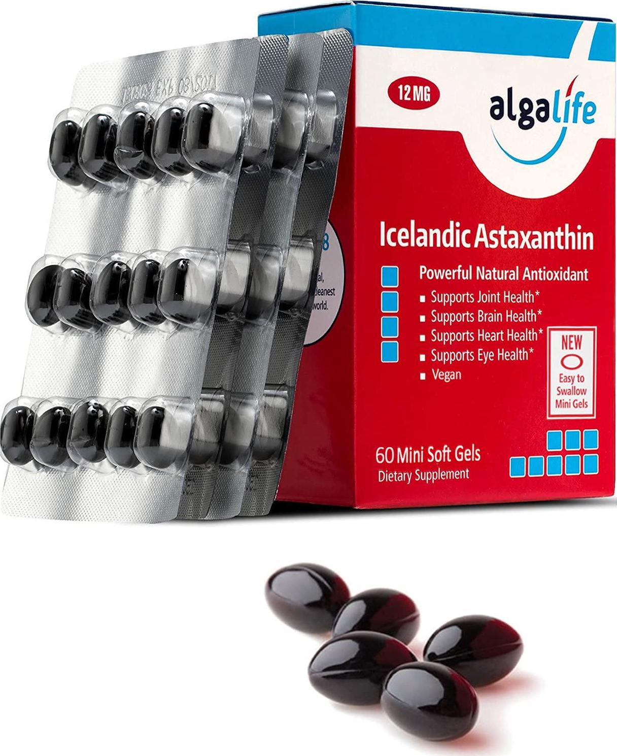Algalife - Icelandic Astaxanthin 12 mg. - 60 Gelcaps