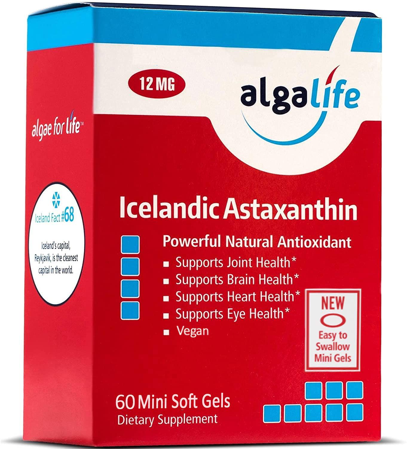 Algalife - Icelandic Astaxanthin 12 mg. - 60 Gelcaps