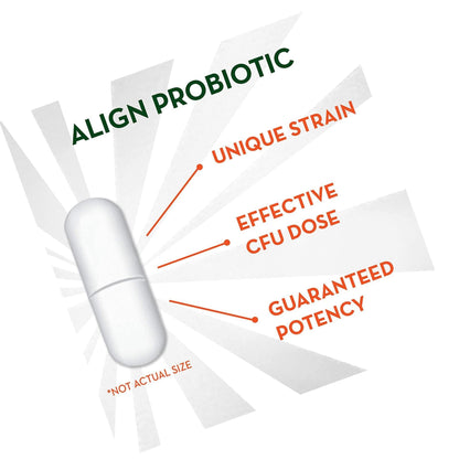 Align Probiotics, Probiotic Supplement for Daily Digestive Health, 28 capsules, #1 Recommended Probiotic by Gastroenterologists (Packaging May Vary)