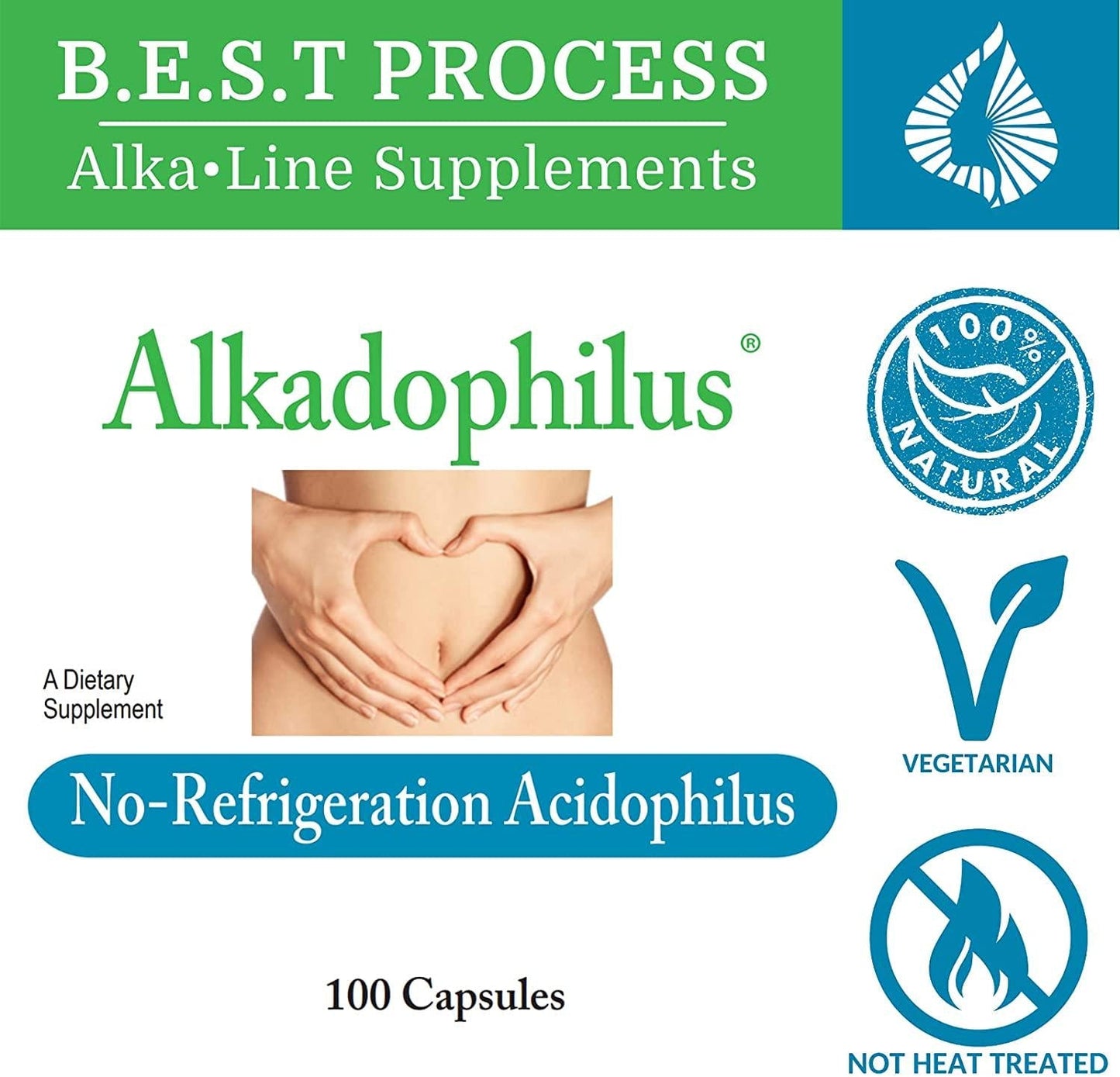 Alkadophilus - Probiotics Supplement, 100 Capsules