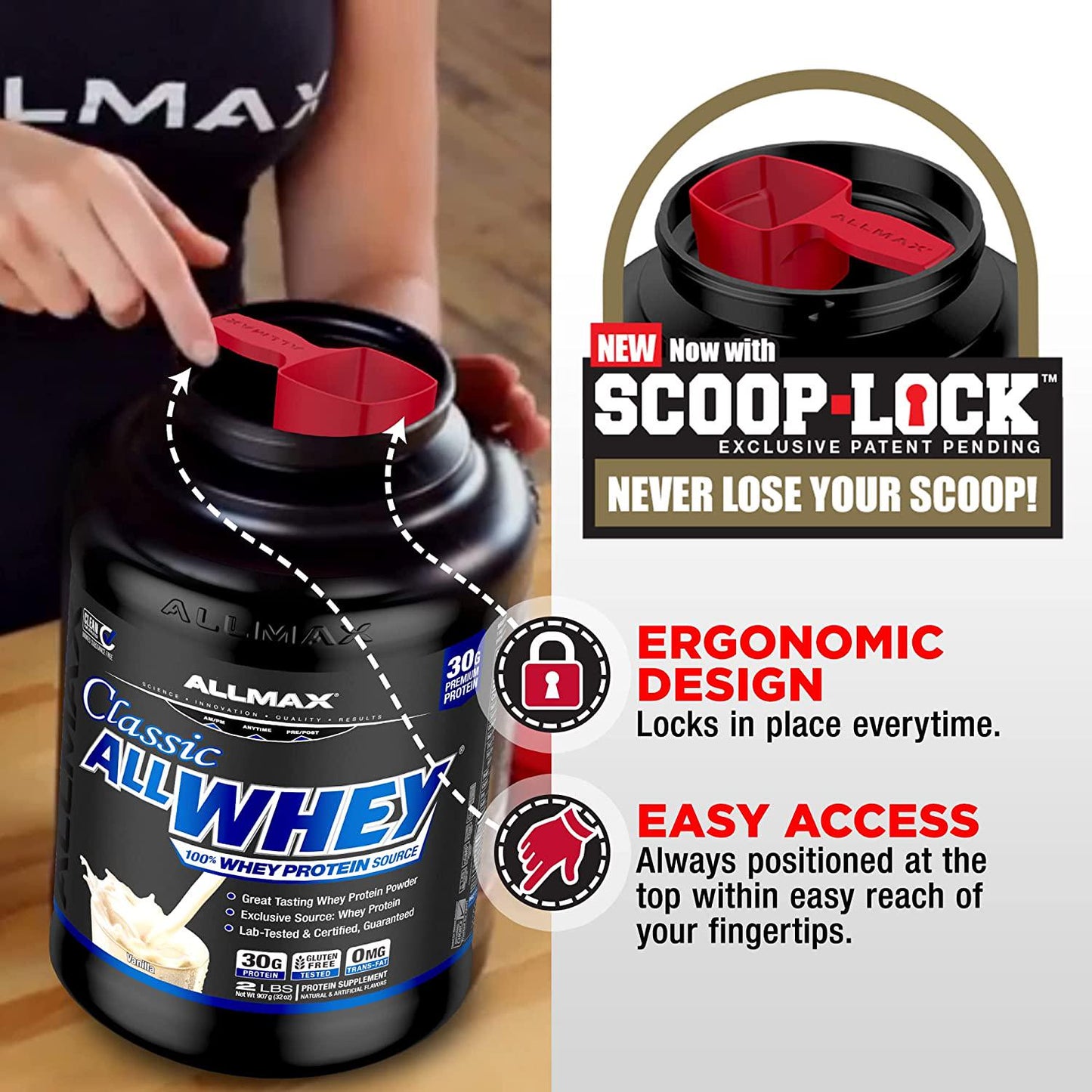 AllMax All Whey Classic Pure Whey Protein Blend - French Vanilla - 907g