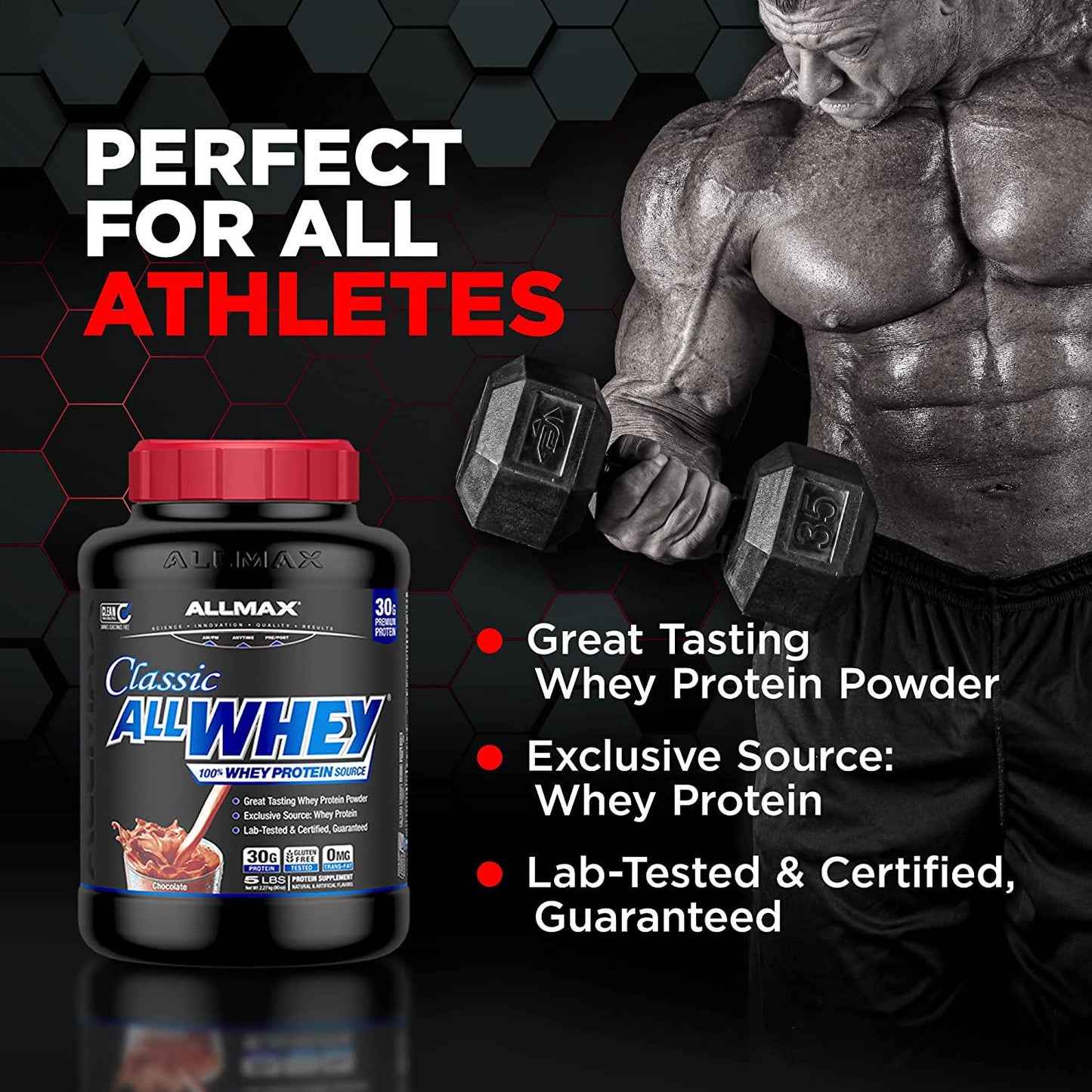 AllMax All Whey Classic Pure Whey Protein Blend - French Vanilla - 907g