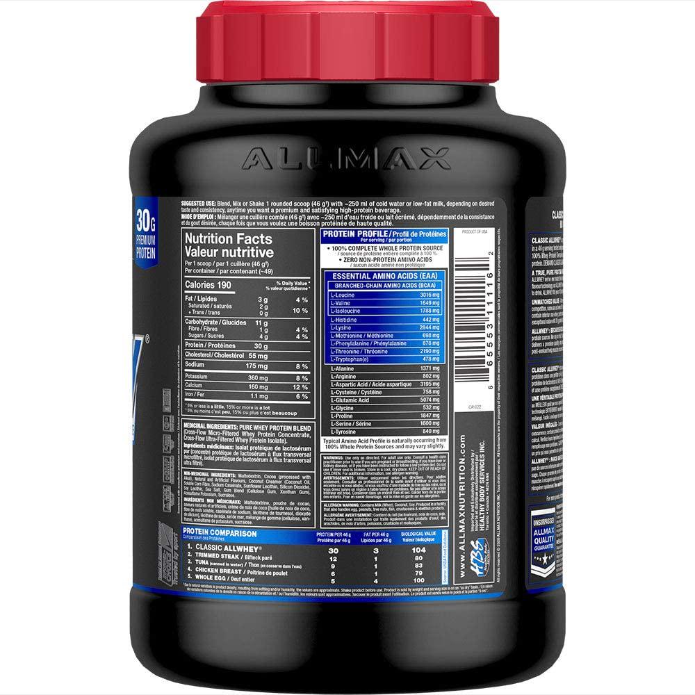 AllMax All Whey Classic Pure Whey Protein Blend - Chocolate - 2.27kg