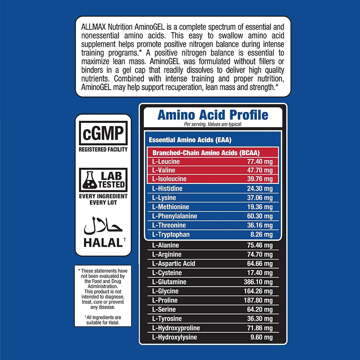 AllMax Amino Gel 100% Complete Amino Softgel Caps, 300c
