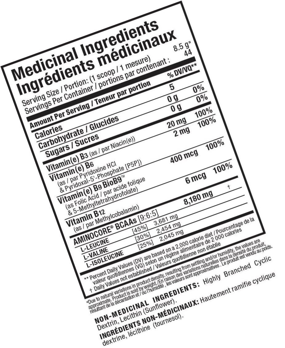 AllMax Aminocore Instantized BCAAs Unflavoured - 44 serve, Unflavoured, 374 Grams