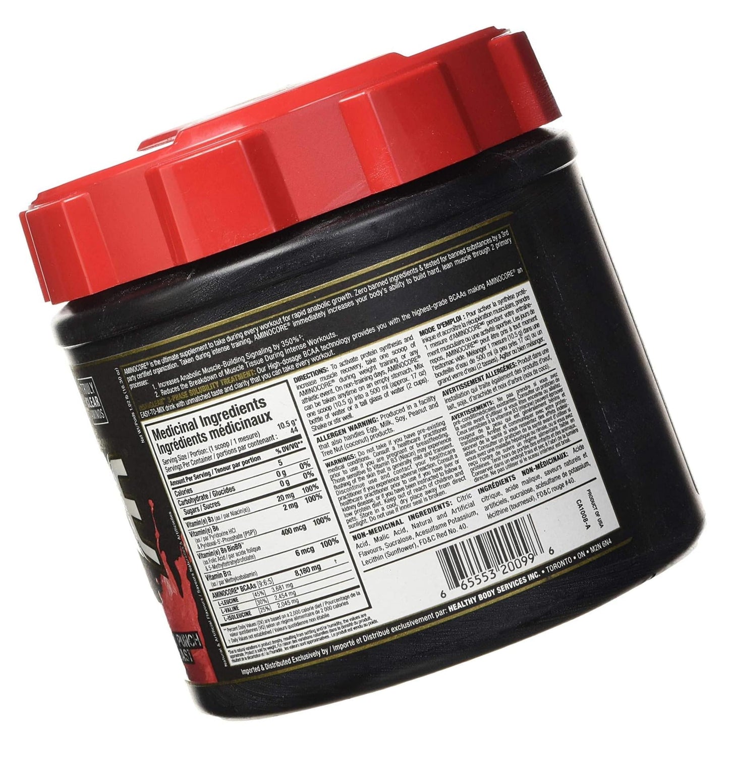 AllMax Aminocore Instantized BCAAs Fruit Punch - 44 serve, Fruit Punch, 462 Grams