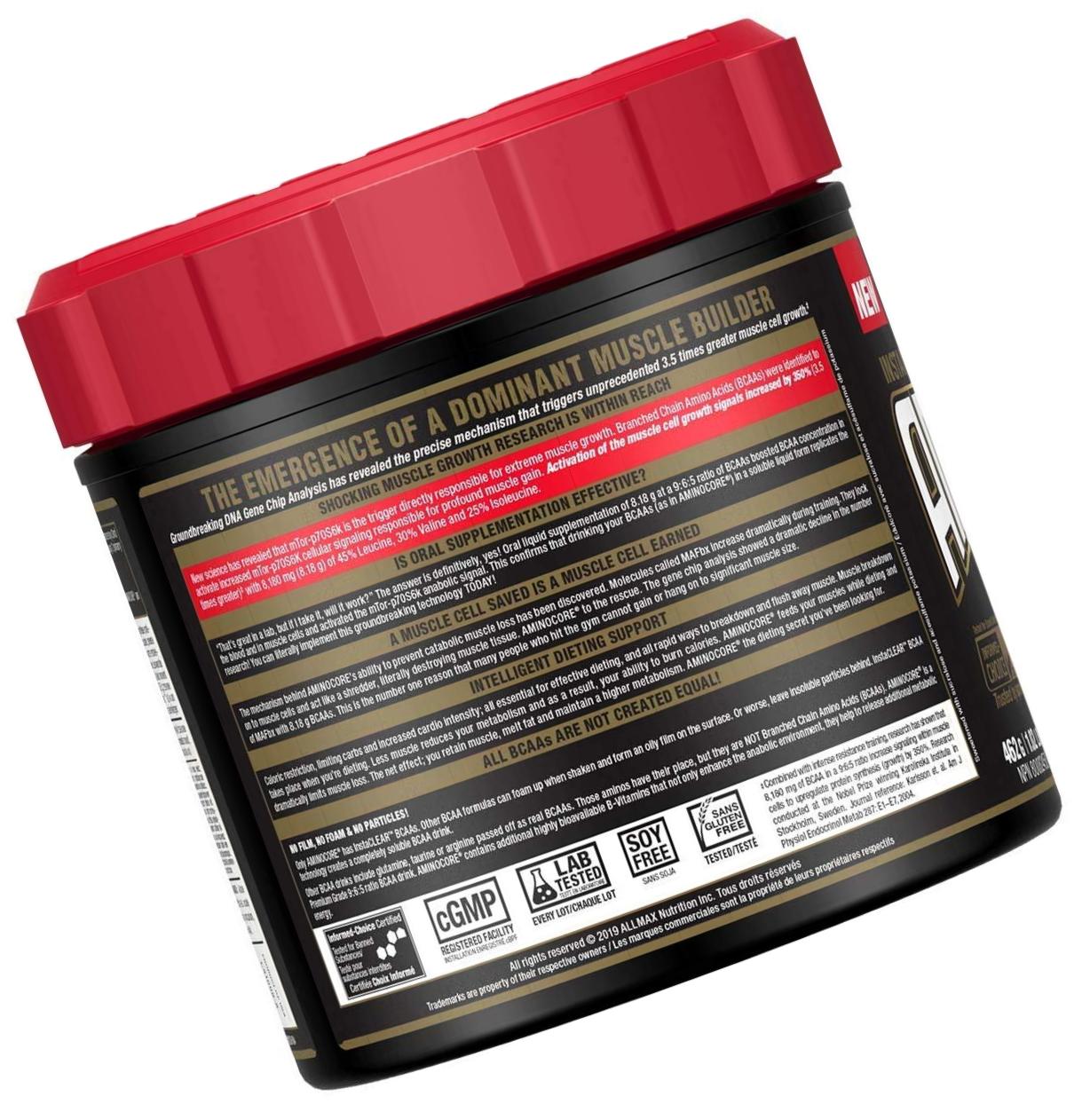 AllMax Aminocore Instantized BCAAs Fruit Punch - 44 serve, Fruit Punch, 462 Grams