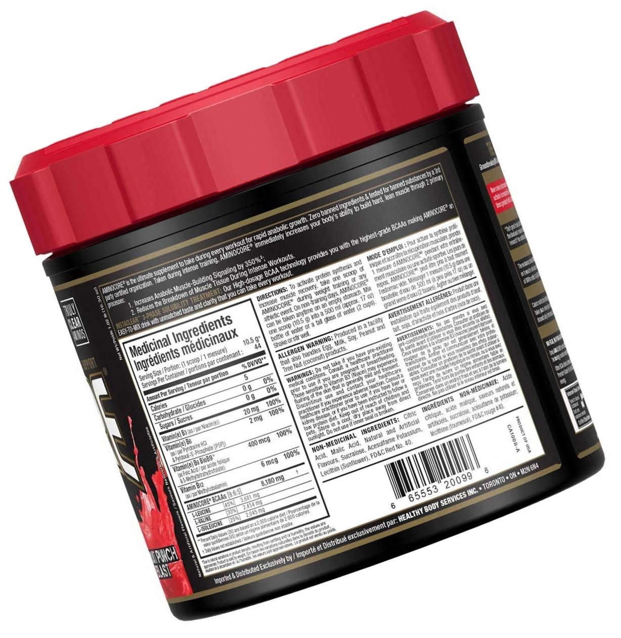 AllMax Aminocore Instantized BCAAs Fruit Punch - 44 serve, Fruit Punch, 462 Grams