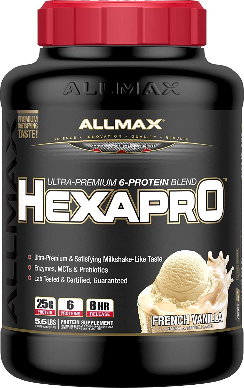 AllMax Hexapro Ultra-Premium 6-Protein Blend - French Vanilla - 2.5kg 2.5kg