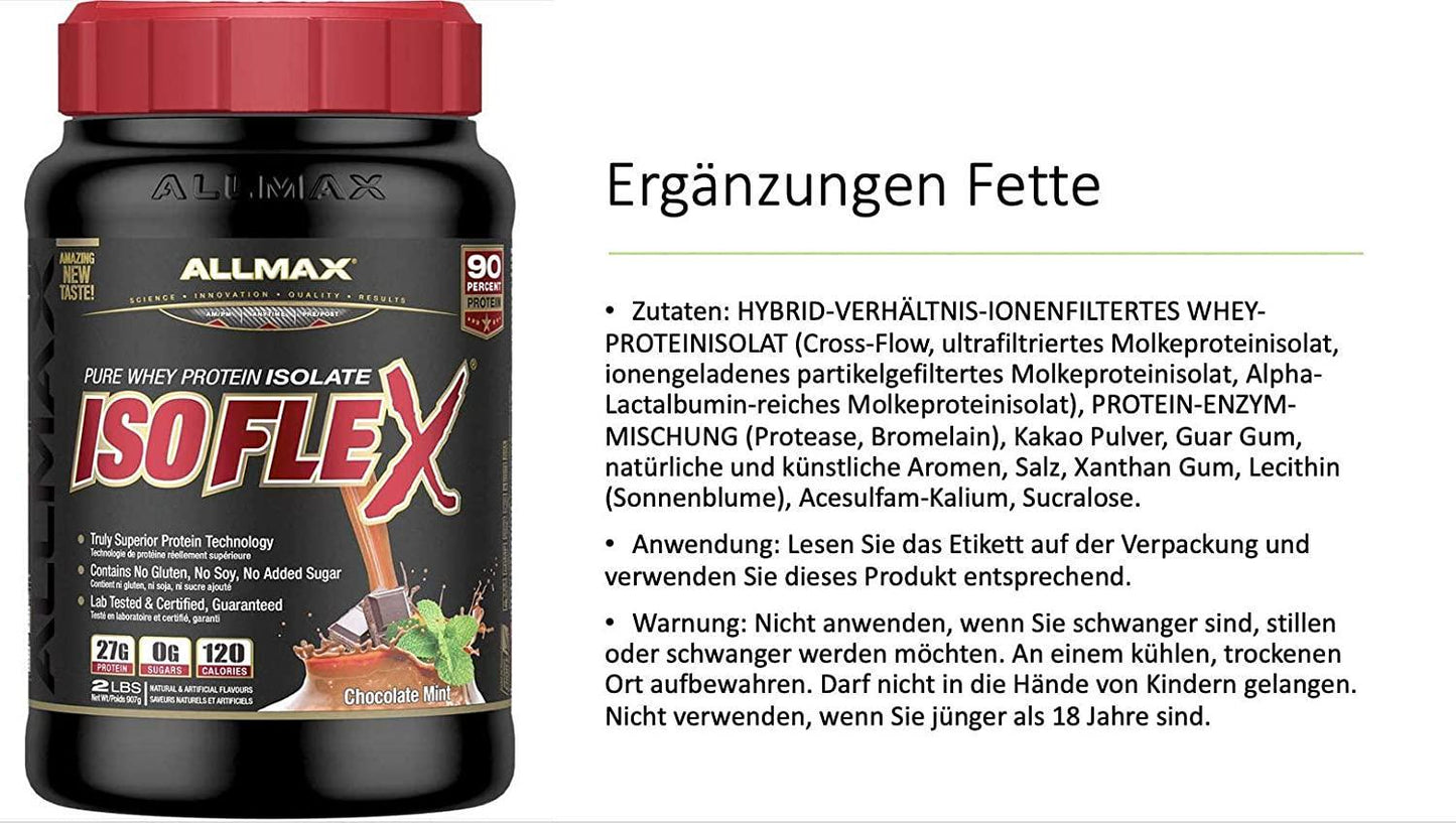 AllMax IsoFlex Pure WPI - Chocolate Mint - 907g 907g