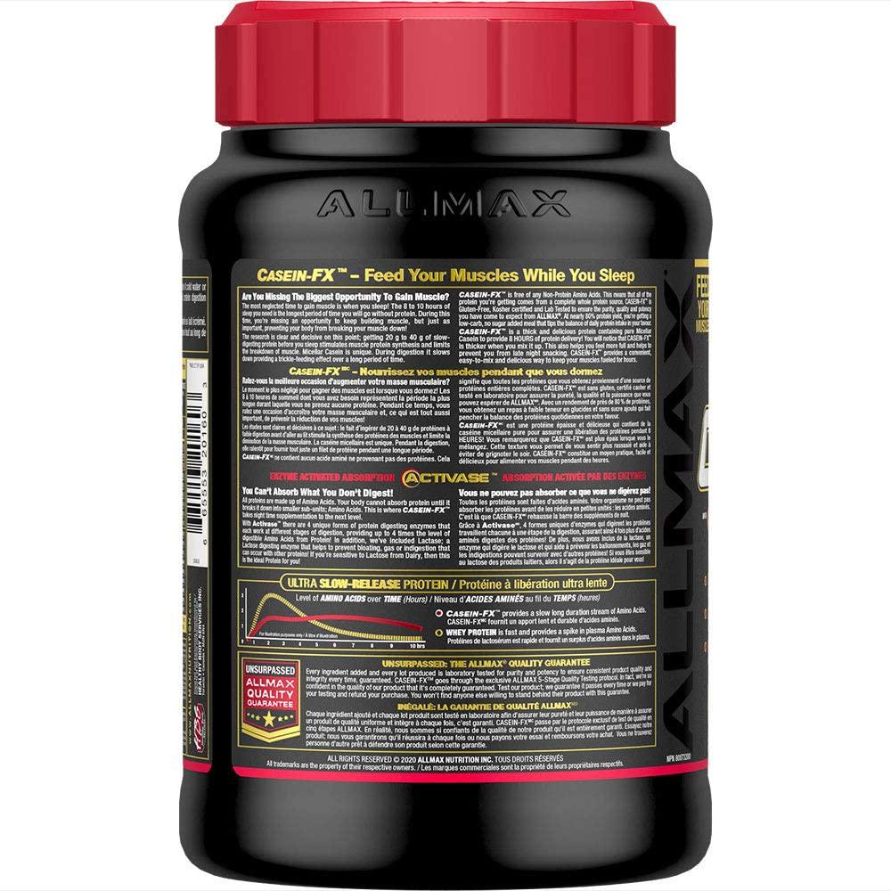 AllMax Nutrition - CaseinFX Ultra-Slow Release Protein Vanilla - 2 lbs.